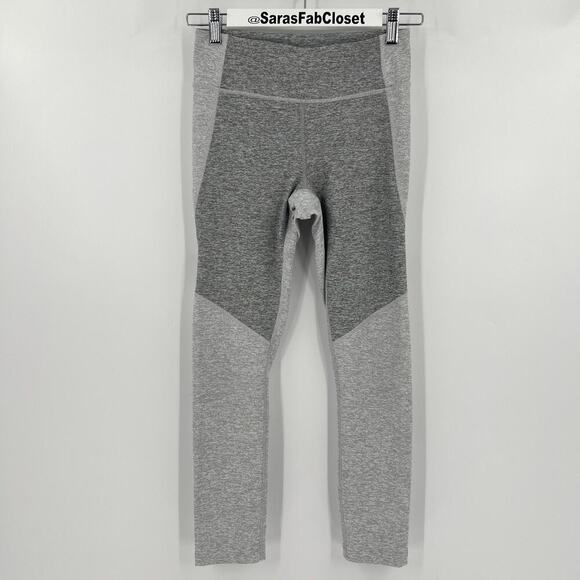 Outdoor Voices Warmup 3/4 Length Leggings Gray Colorblock Women's Size Small - Picture 2 of 9